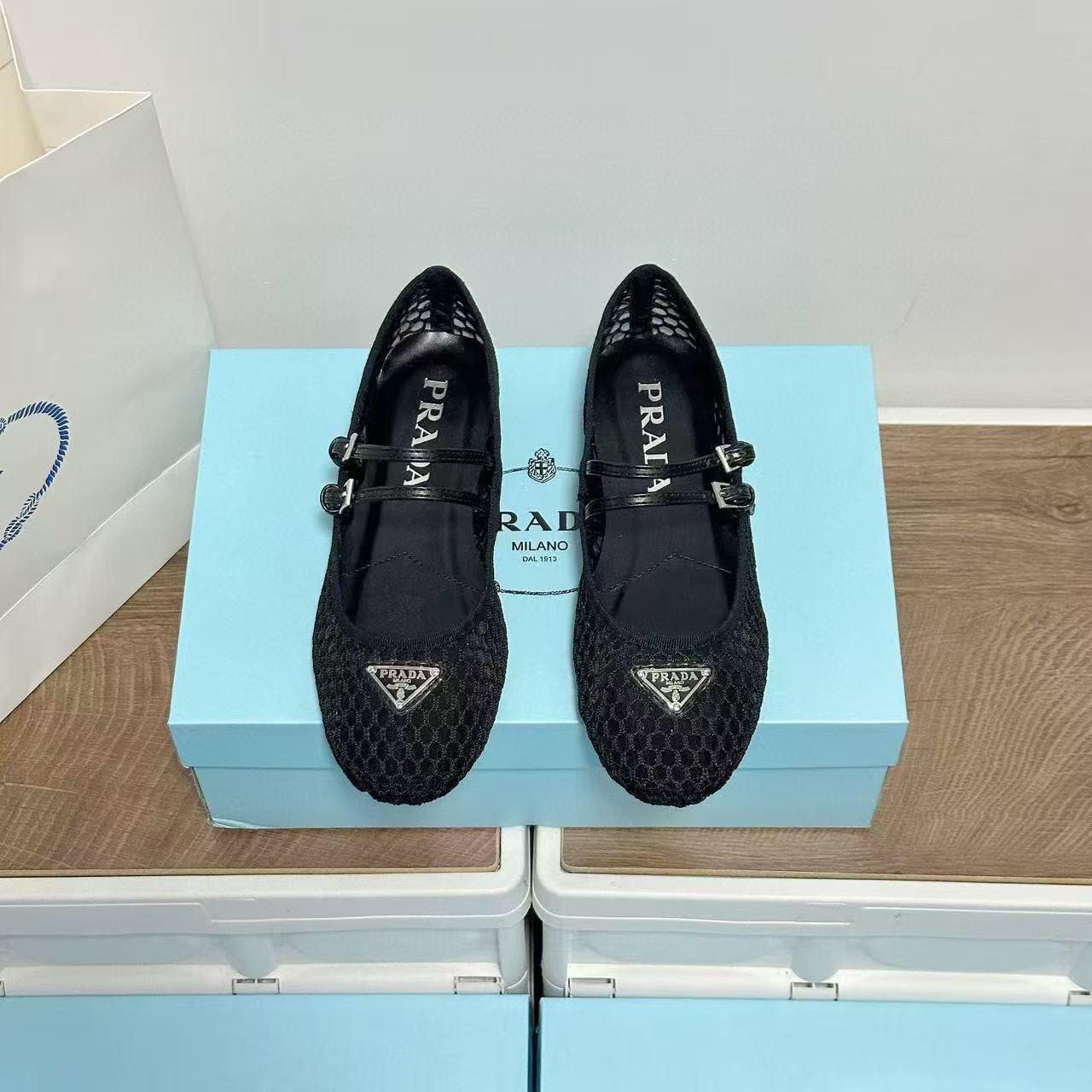 PR4DA トライアングルロゴ メッシュフラットシューズ【50％割引+送料無料】