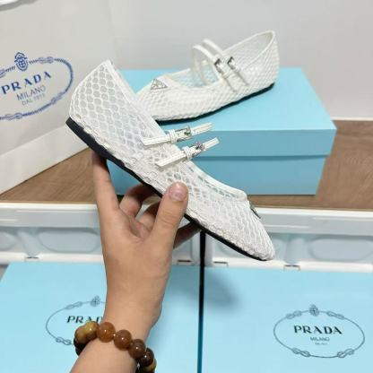 PR4DA トライアングルロゴ メッシュフラットシューズ【50％割引+送料無料】