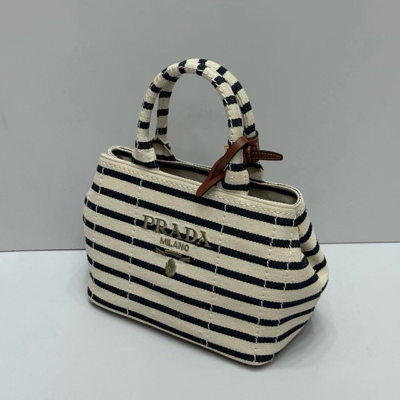 PR4DA ストライプトートバッグ【50％割引+送料無料】