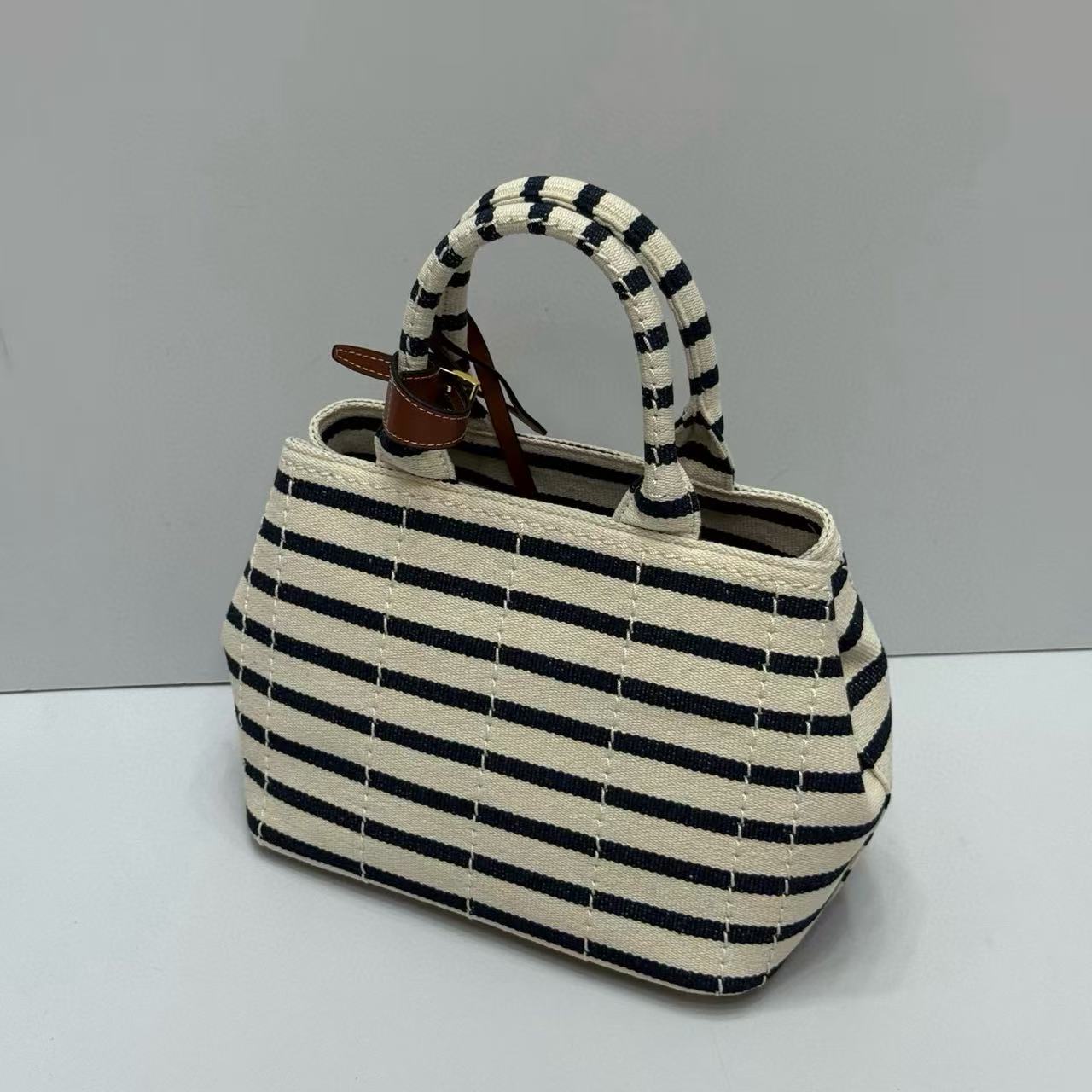 PR4DA ストライプトートバッグ【50％割引+送料無料】