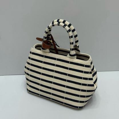 PR4DA ストライプトートバッグ【50％割引+送料無料】