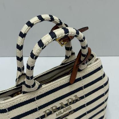 PR4DA ストライプトートバッグ【50％割引+送料無料】