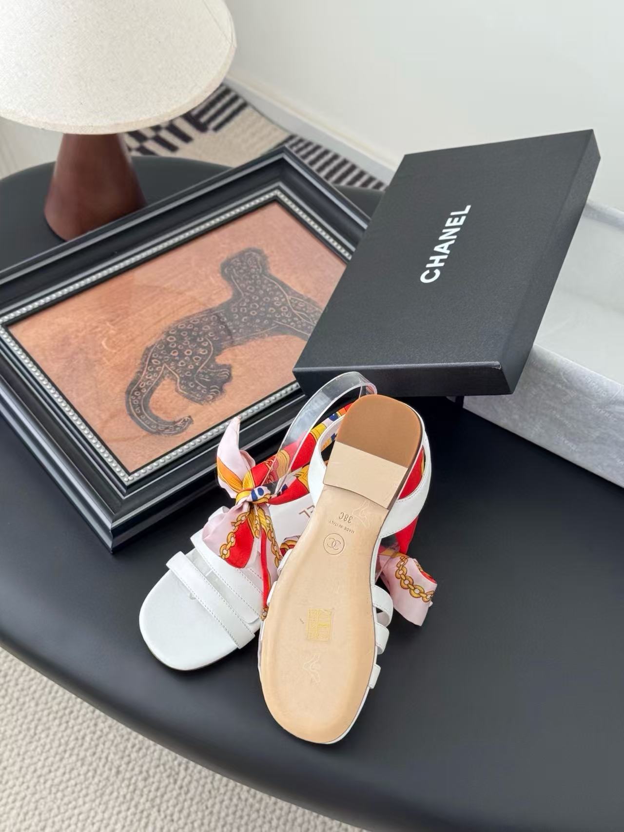 CHANE1 高品質シルクストラップサンダル【50％割引+送料無料】