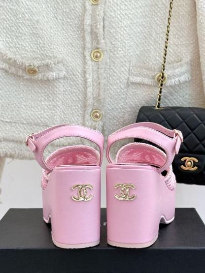 CHANE1 高品質ダブルC中空厚底サンダル【50％割引+送料無料】