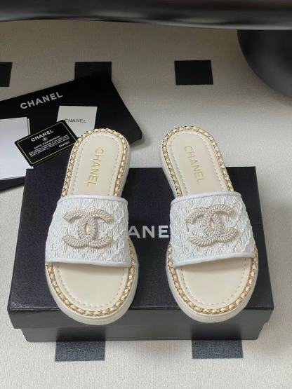 CHANE1 高品質ダブルCチェーンスリッパ【50％割引+送料無料】