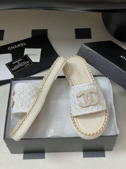 CHANE1 高品質ダブルCチェーンスリッパ【50％割引+送料無料】