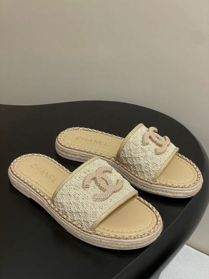 CHANE1 高品質ダブルCチェーンスリッパ【50％割引+送料無料】