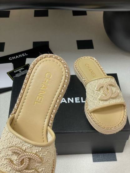 CHANE1 高品質ダブルCチェーンスリッパ【50％割引+送料無料】