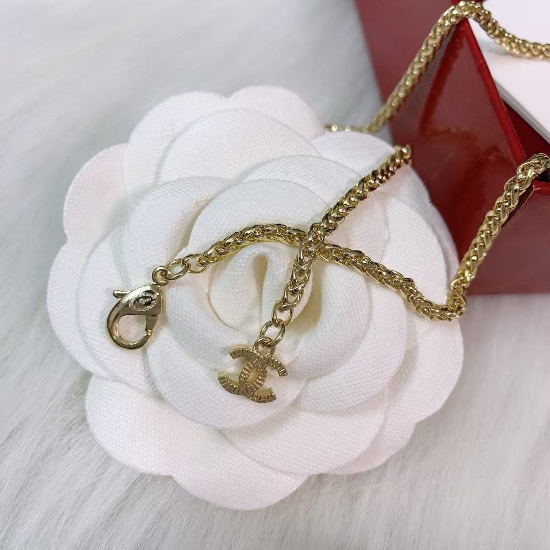 CHANE1 ダブルCパールネックレス【 50％割引+送料無料】