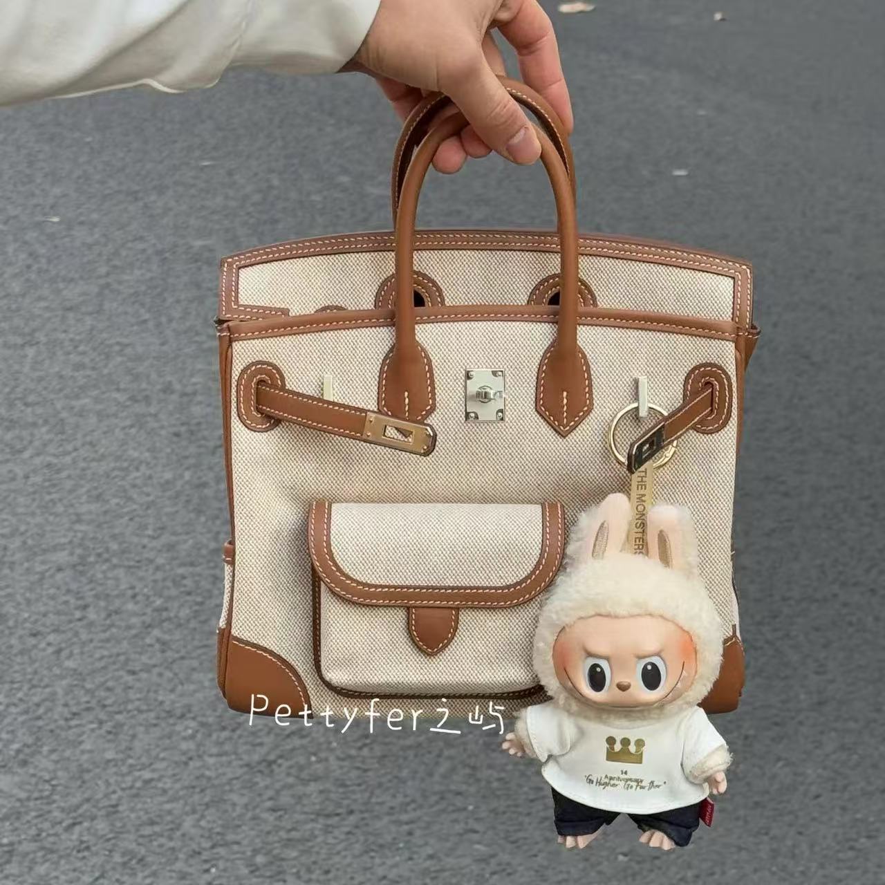 HERME5の高品質キャンバスハンドバッグ【 50％割引+送料無料】