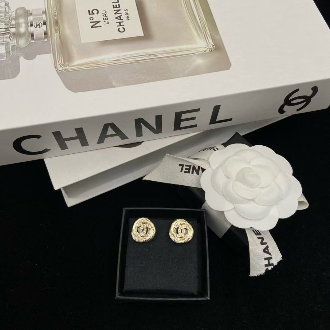 CHANE1 ラウンドブラッシュイヤリング【50％割引+送料無料】