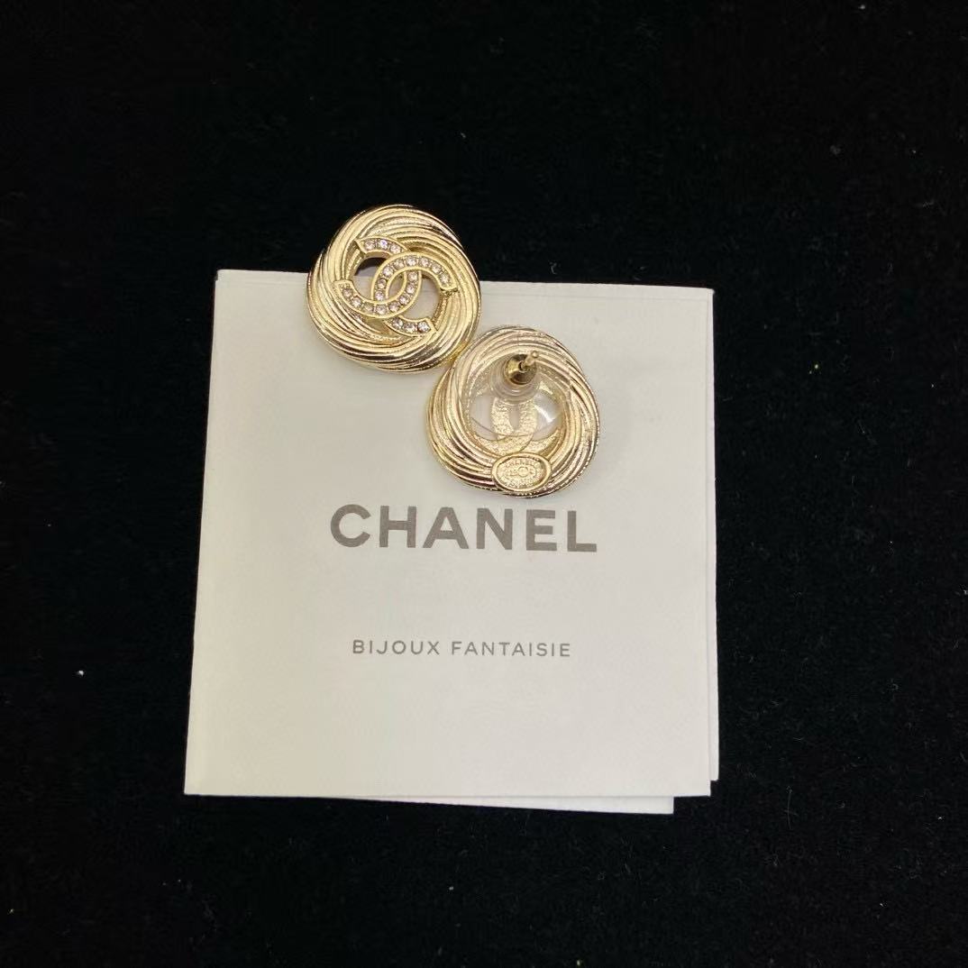 CHANE1 ラウンドブラッシュイヤリング【50％割引+送料無料】
