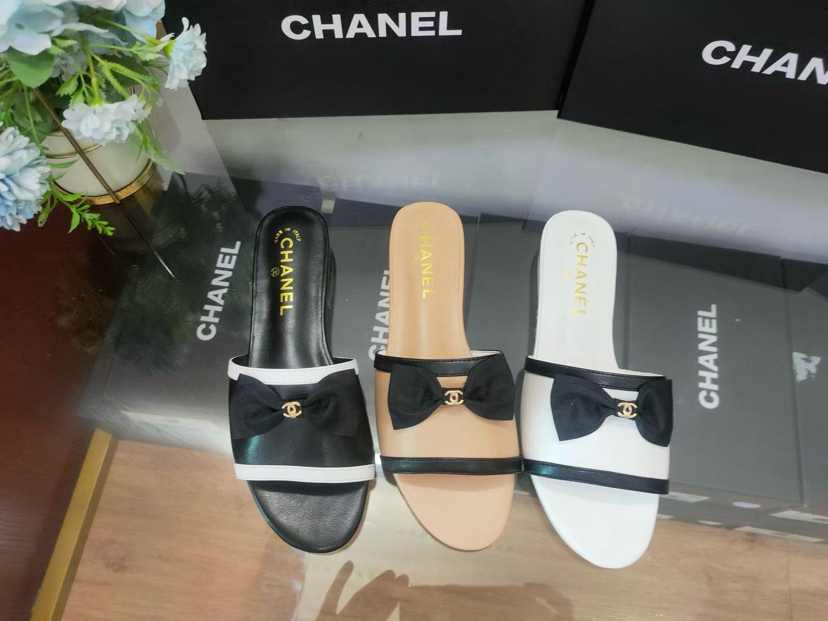 CHANE1 ボウスリッパ【50％割引+送料無料】