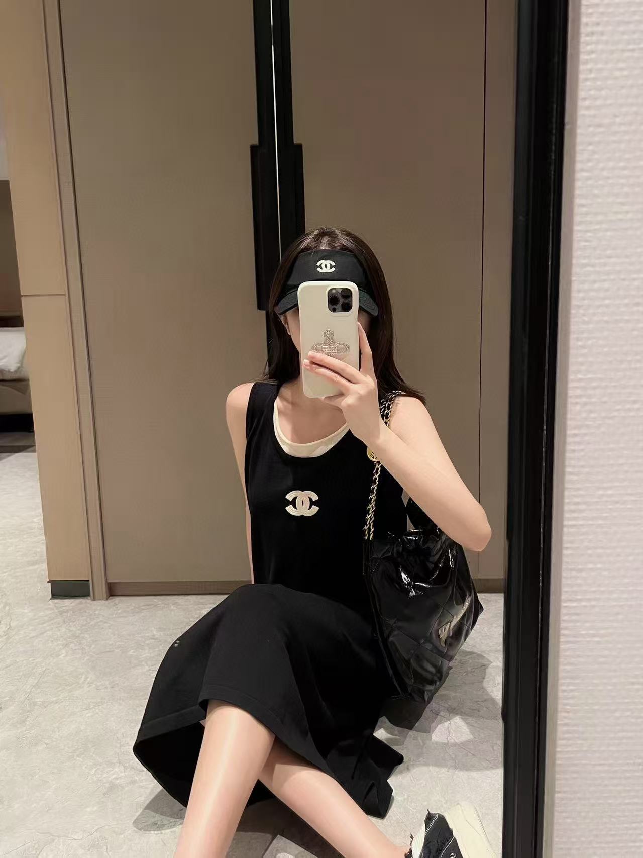 CHANE1 ニットベストドレス【50％割引+送料無料】