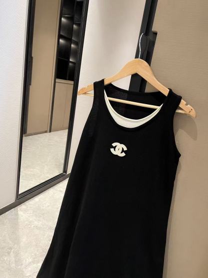 CHANE1 ニットベストドレス【50％割引+送料無料】
