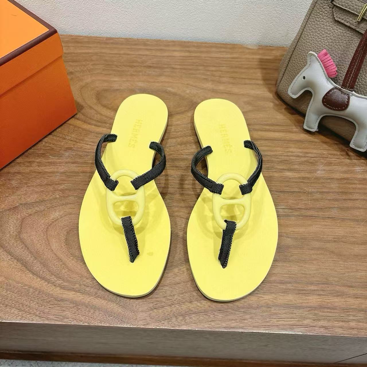 HERME5 高品質カラーマッチング豚鼻スリッパ【50％割引+送料無料】