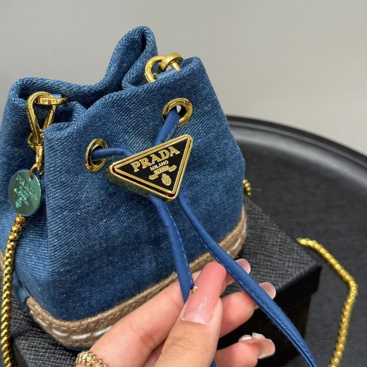 PR4DA チェーンドローストリングバケットバッグ【50％割引+送料無料】