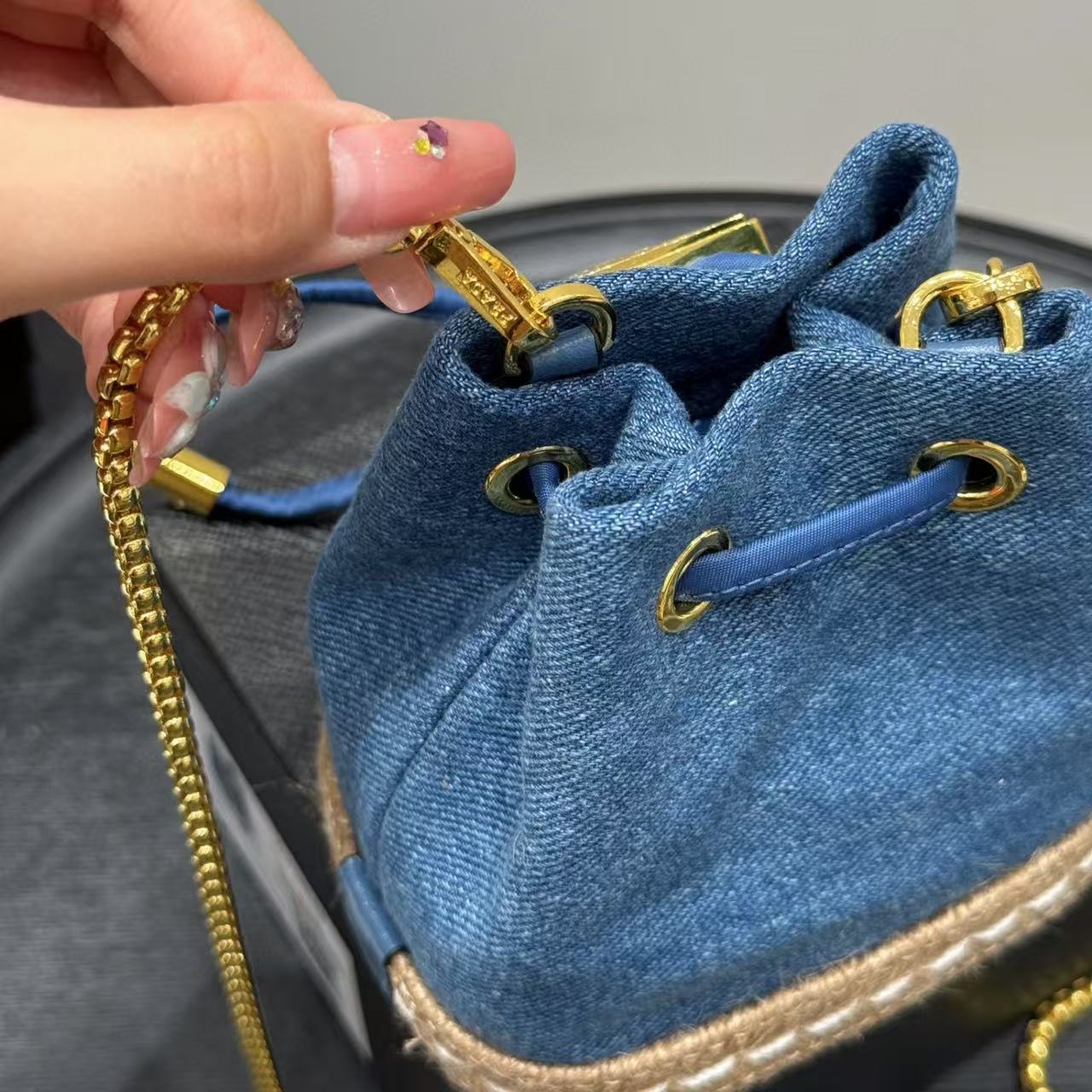 PR4DA チェーンドローストリングバケットバッグ【50％割引+送料無料】