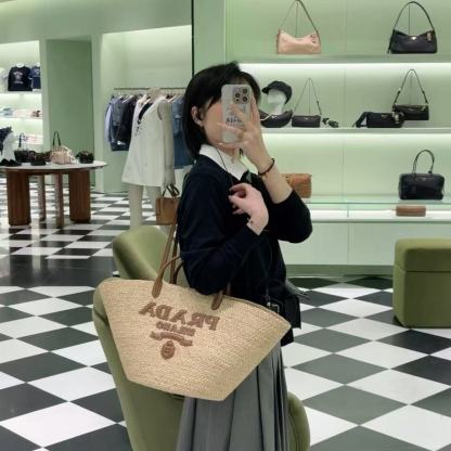 PR4DA 織りビーチバッグ【50％割引+送料無料】