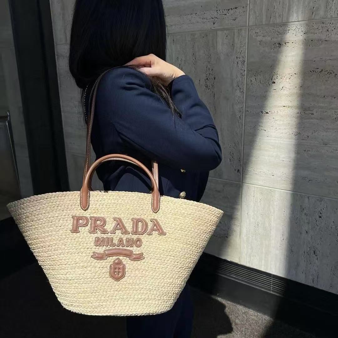 PR4DA 織りビーチバッグ【50％割引+送料無料】