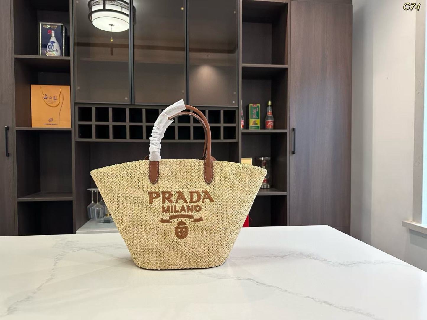 PR4DA 織りビーチバッグ【50％割引+送料無料】