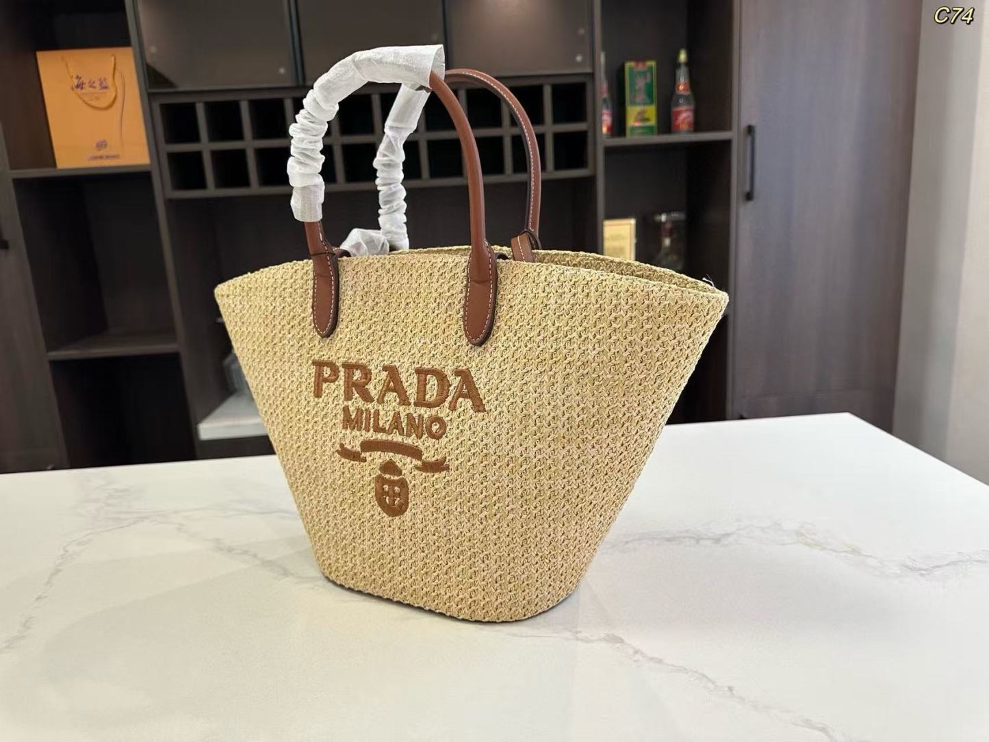 PR4DA 織りビーチバッグ【50％割引+送料無料】