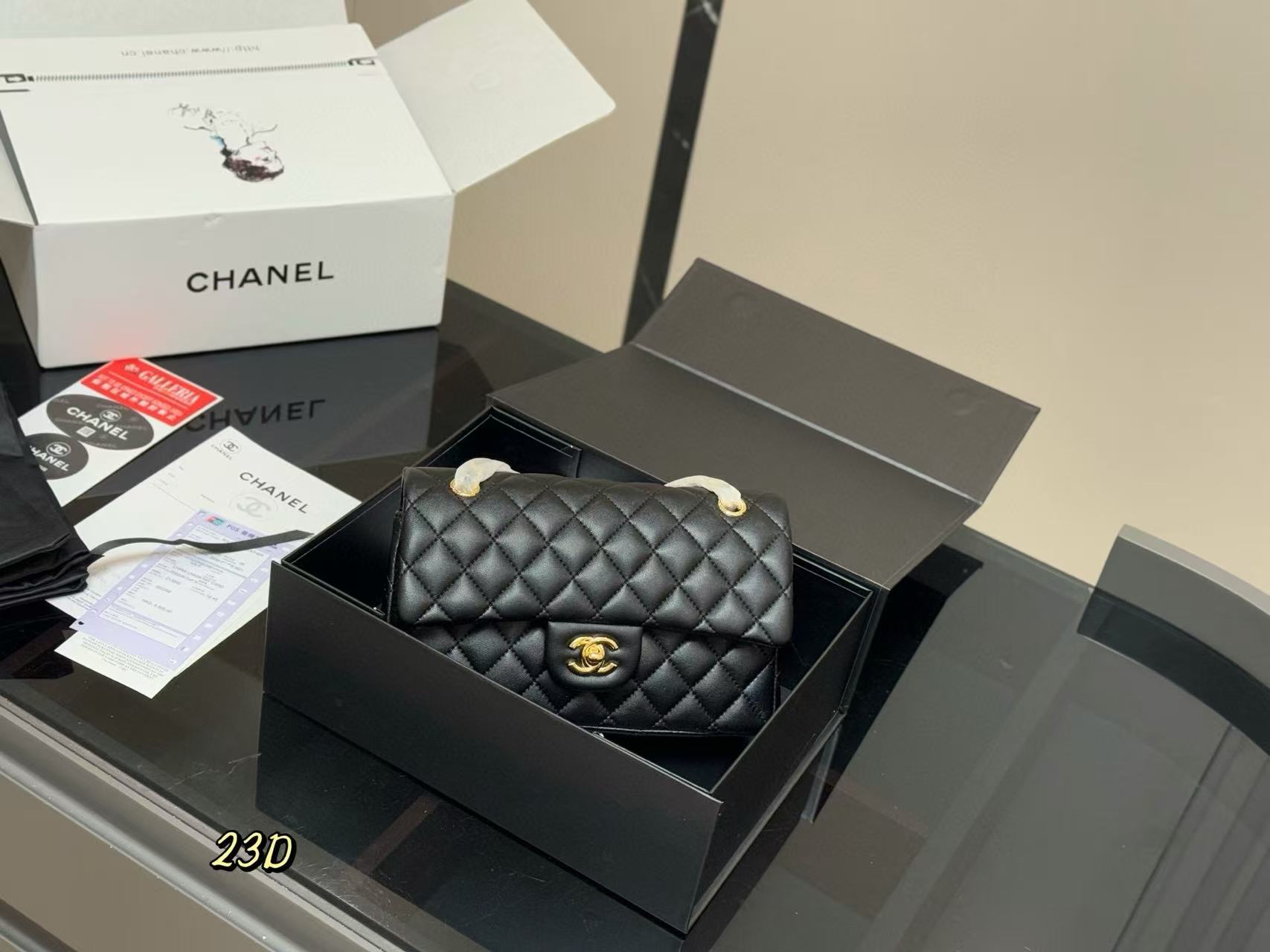 CHANE1 ダブルCショルダークロスボディバッグ【50％割引+送料無料】