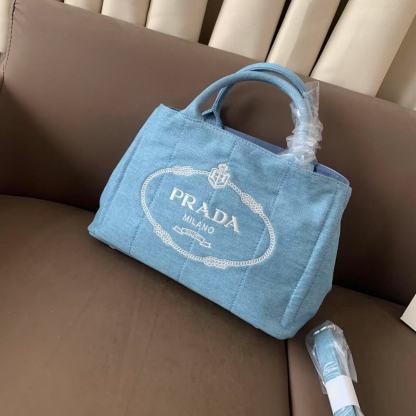 PR4DAデニムトートバッグ【50％割引+送料無料】