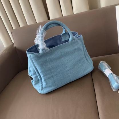 PR4DAデニムトートバッグ【50％割引+送料無料】