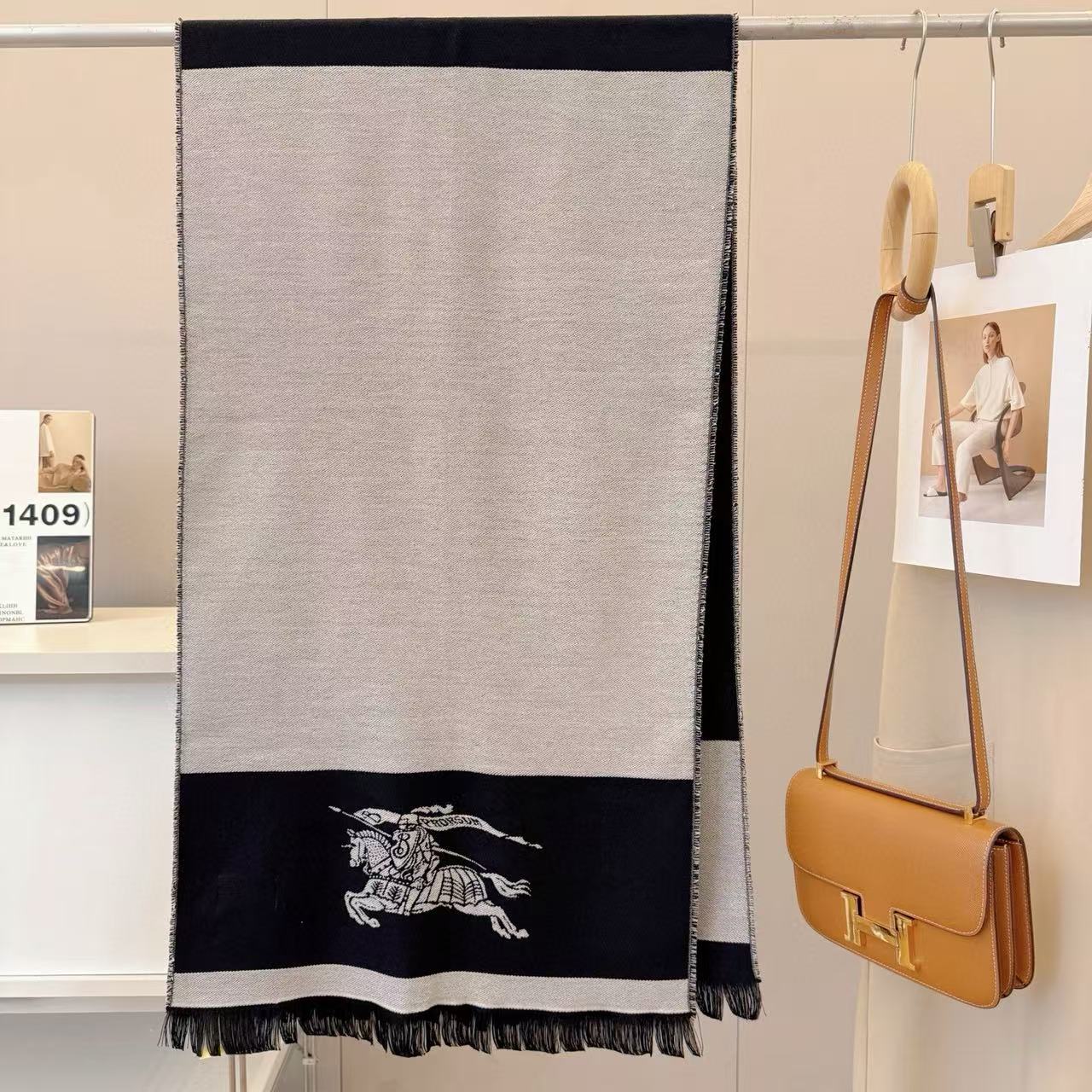 BUR8ERRYカラーブロックスカーフ【50％割引+送料無料】