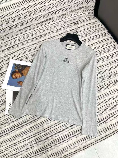 GUCC1 シンプルレター 長袖Tシャツ【50％割引+送料無料】