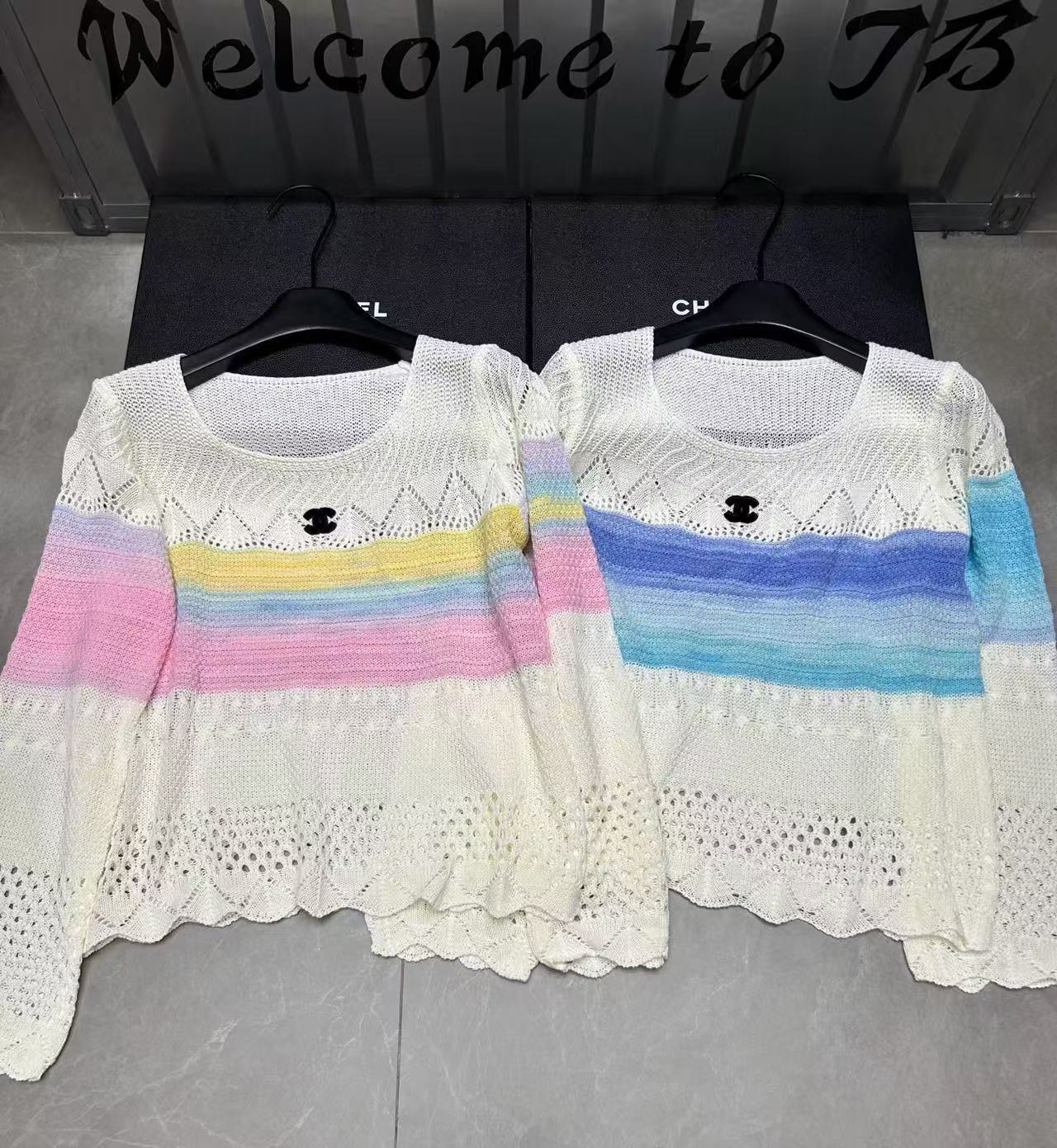 CHANE1 レインボーウールセーター【50％割引+送料無料】