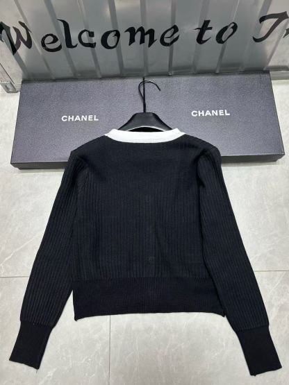 CHANE1VネックダブルCウールカーディガン【50％割引+送料無料】