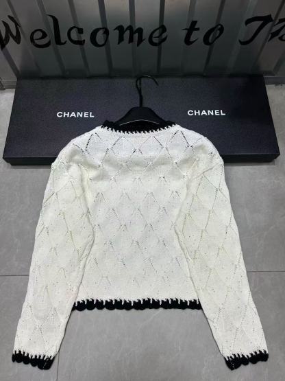 CHANE1 チェック柄レタリングセーター【50％割引+送料無料】