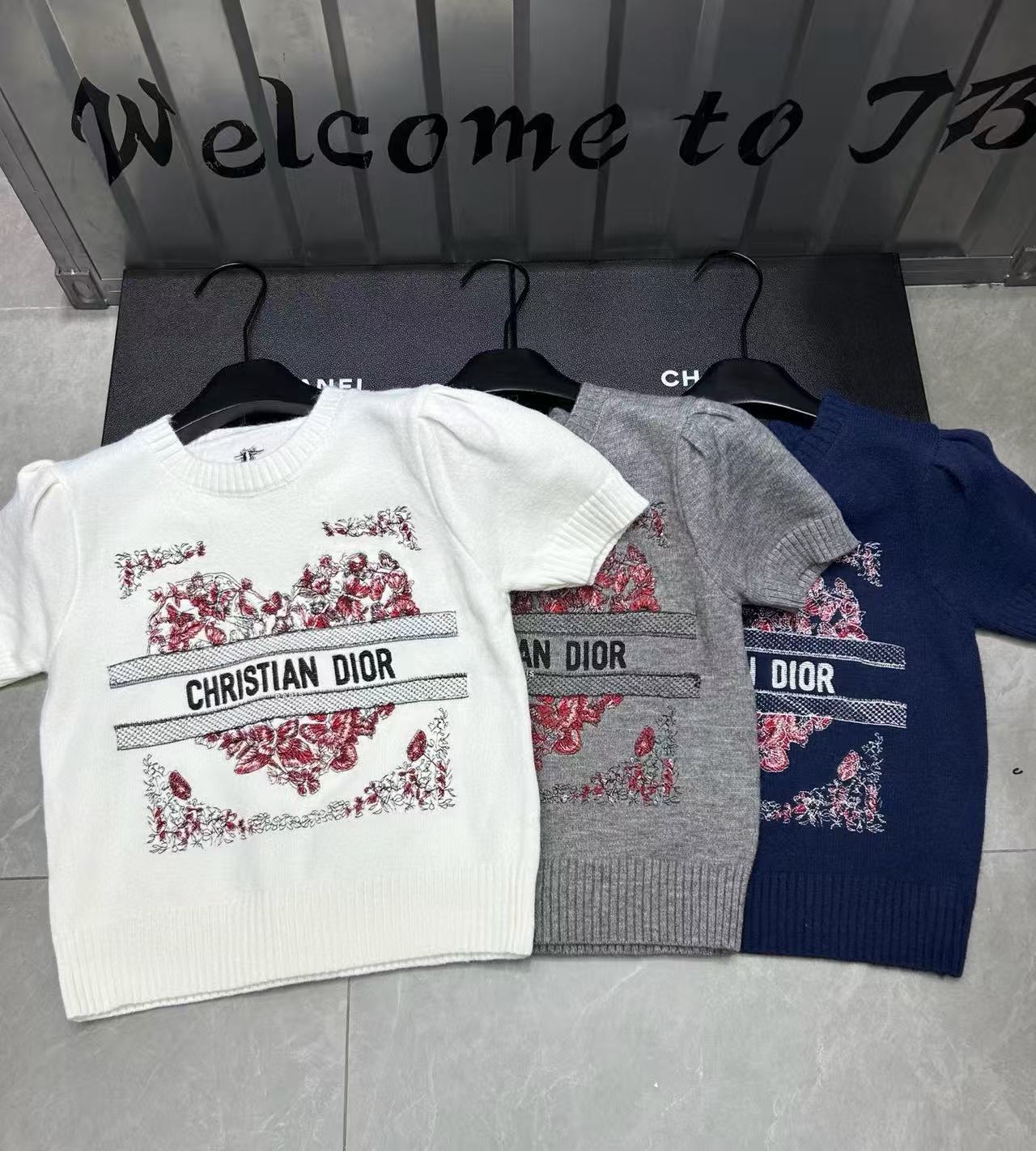 DI0R ピーチハート パフスリーブ 半袖セーター【50％割引+送料無料】