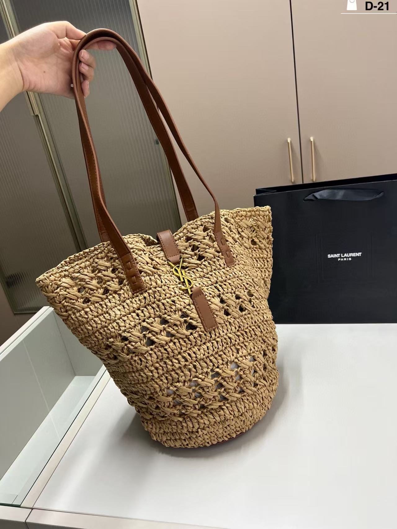 YSL ストローバッグ【50％割引+送料無料】