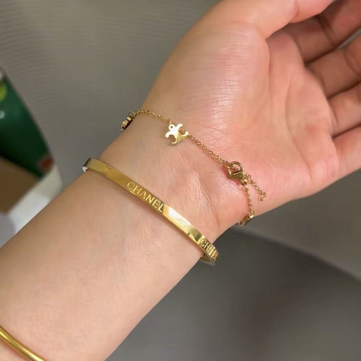 CHANE1文字シンプルブレスレット【50％割引+送料無料】