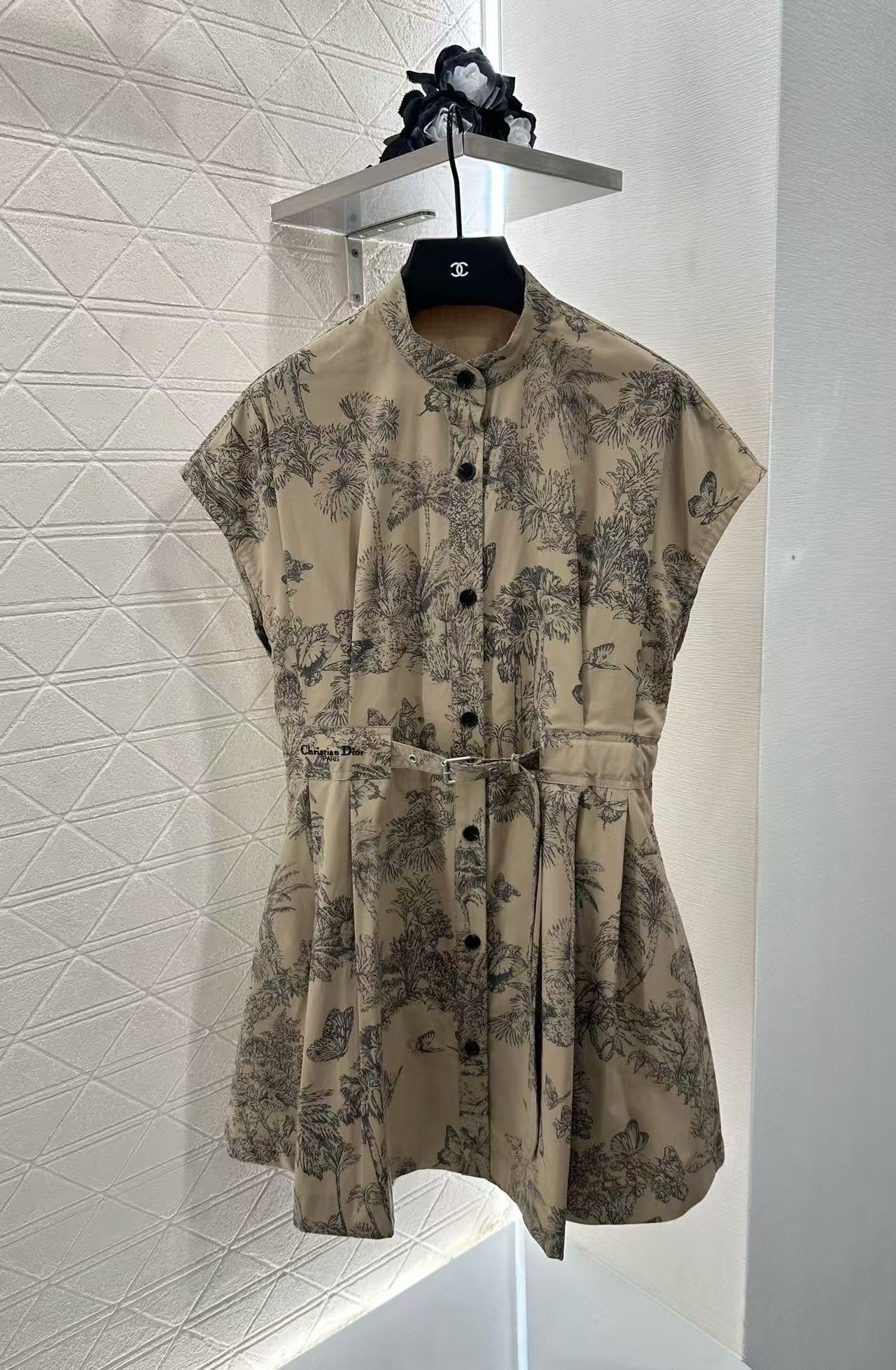 DI0R バタフライプリントドレス【50％割引+送料無料】