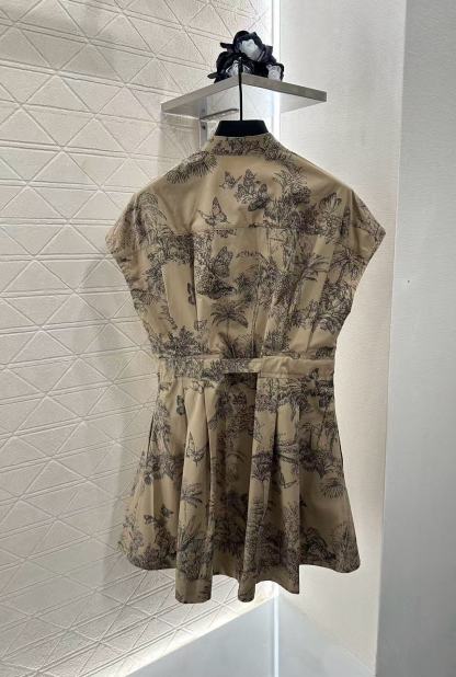 DI0R バタフライプリントドレス【50％割引+送料無料】