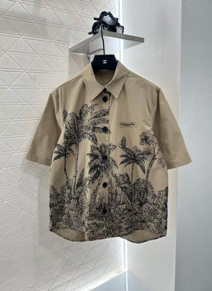 DI0R バタフライプリントシャツ+ショーツ ツーピースセット【50％割引+送料無料】