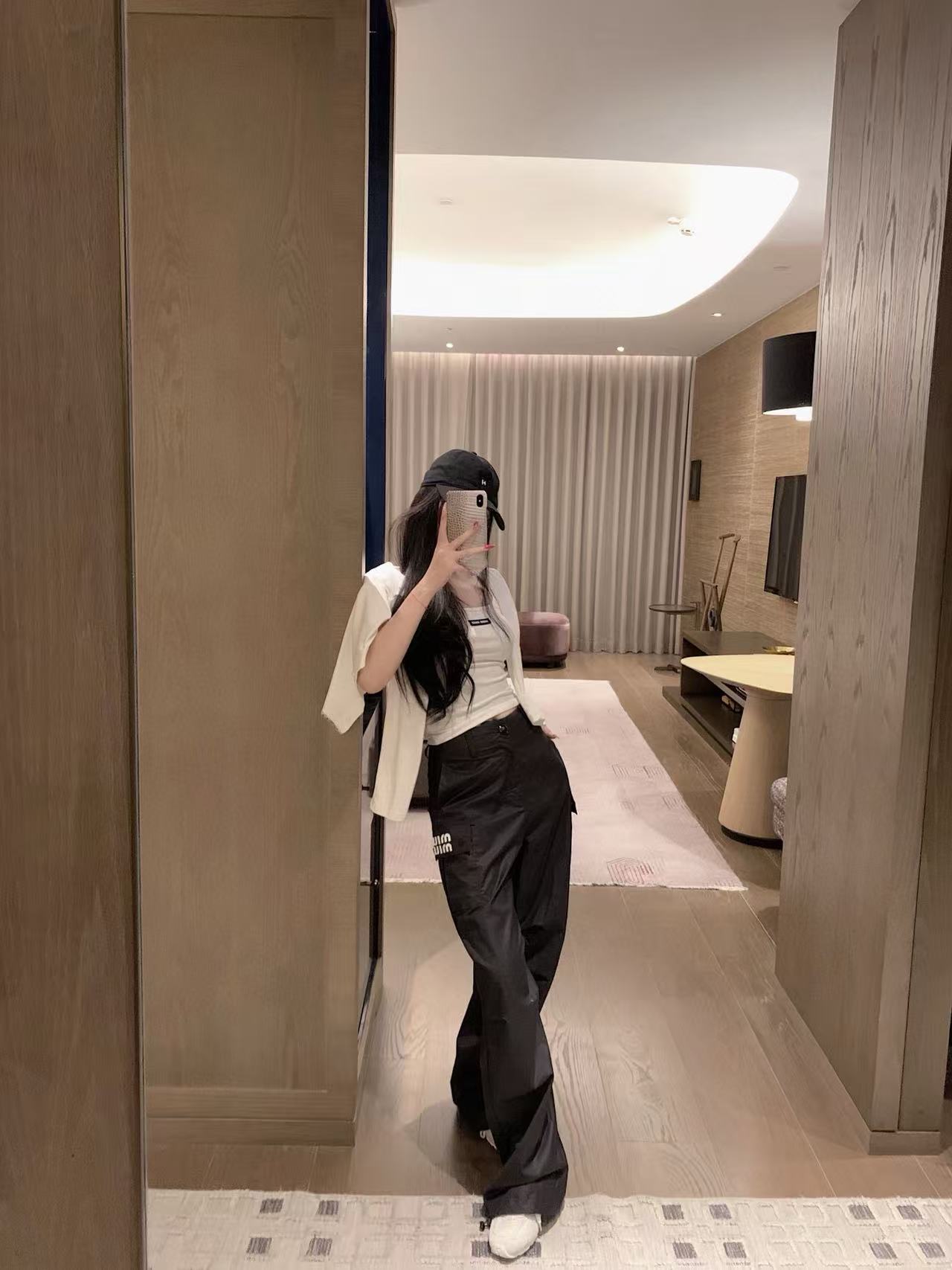 M1UM1U 伸縮性ウエストオーバーオール【50％割引+送料無料】