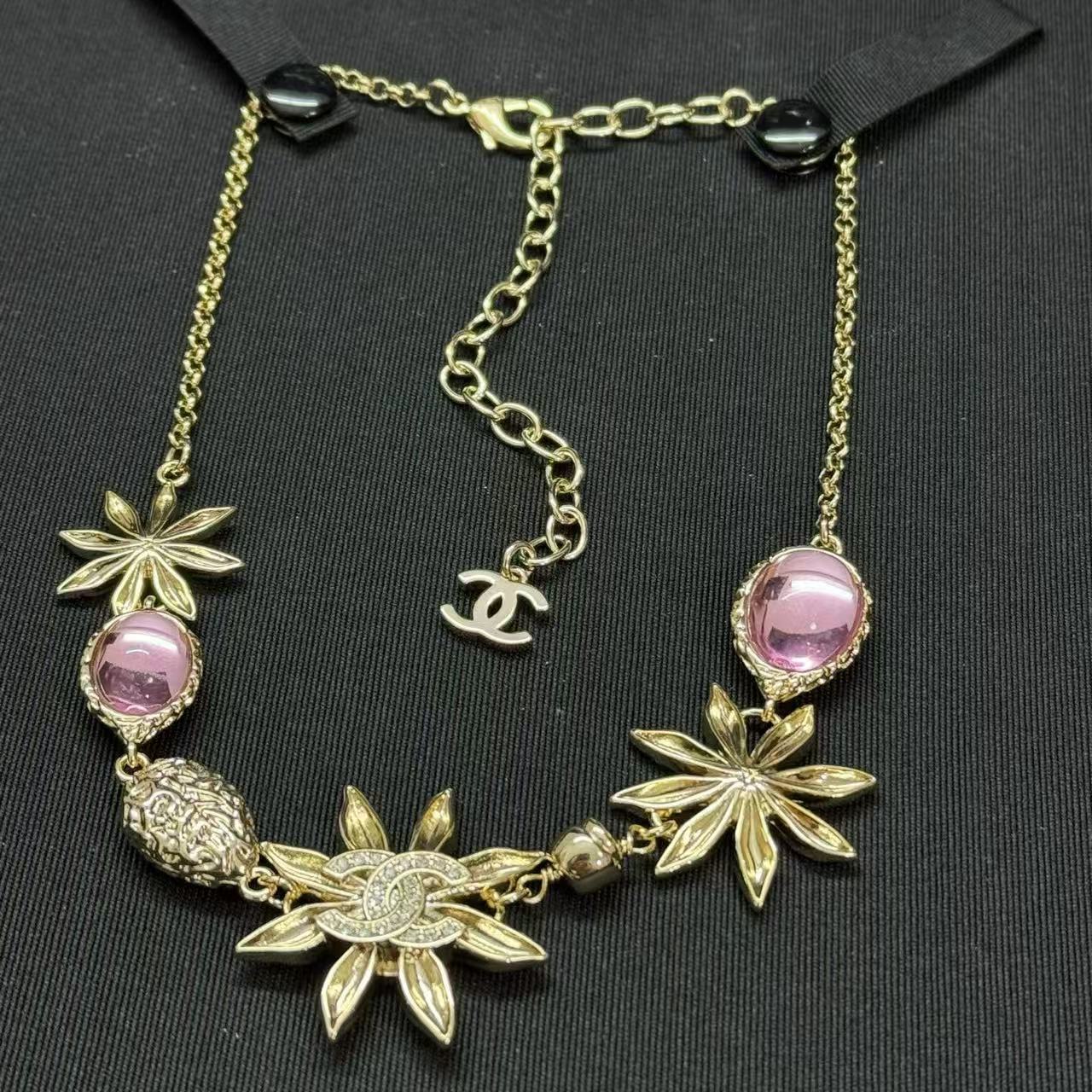 CHANE1 サンフラワー ピンクダイヤモンドネックレス【50％割引+送料無料】
