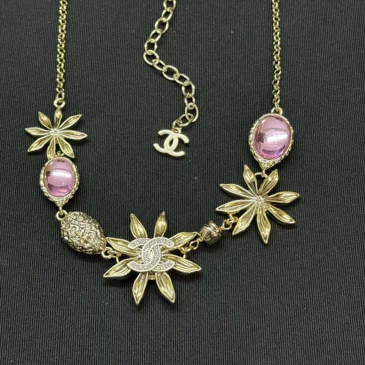 CHANE1 サンフラワー ピンクダイヤモンドネックレス【50％割引+送料無料】