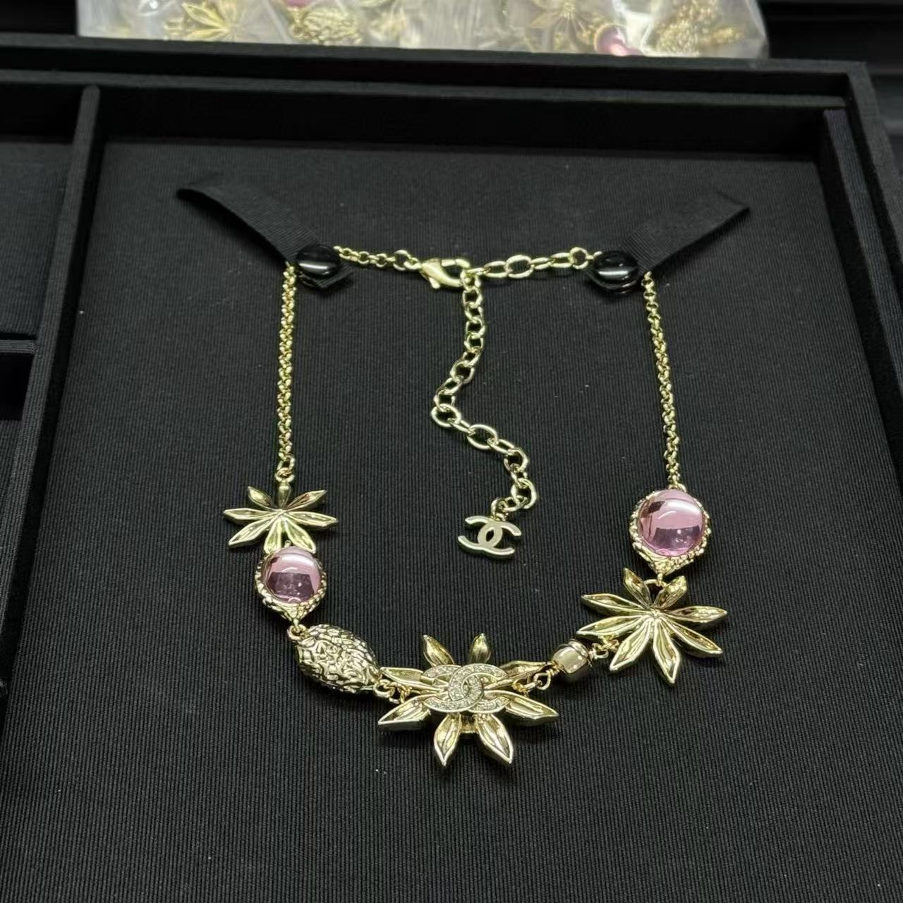 CHANE1 サンフラワー ピンクダイヤモンドネックレス【50％割引+送料無料】