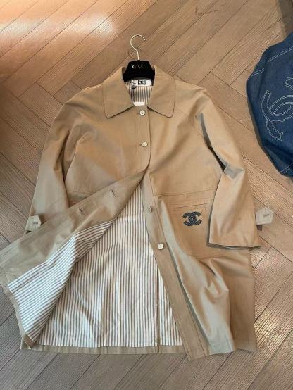 CHANE1 ダブルCラペル ルーズロングコート【50％割引+送料無料】