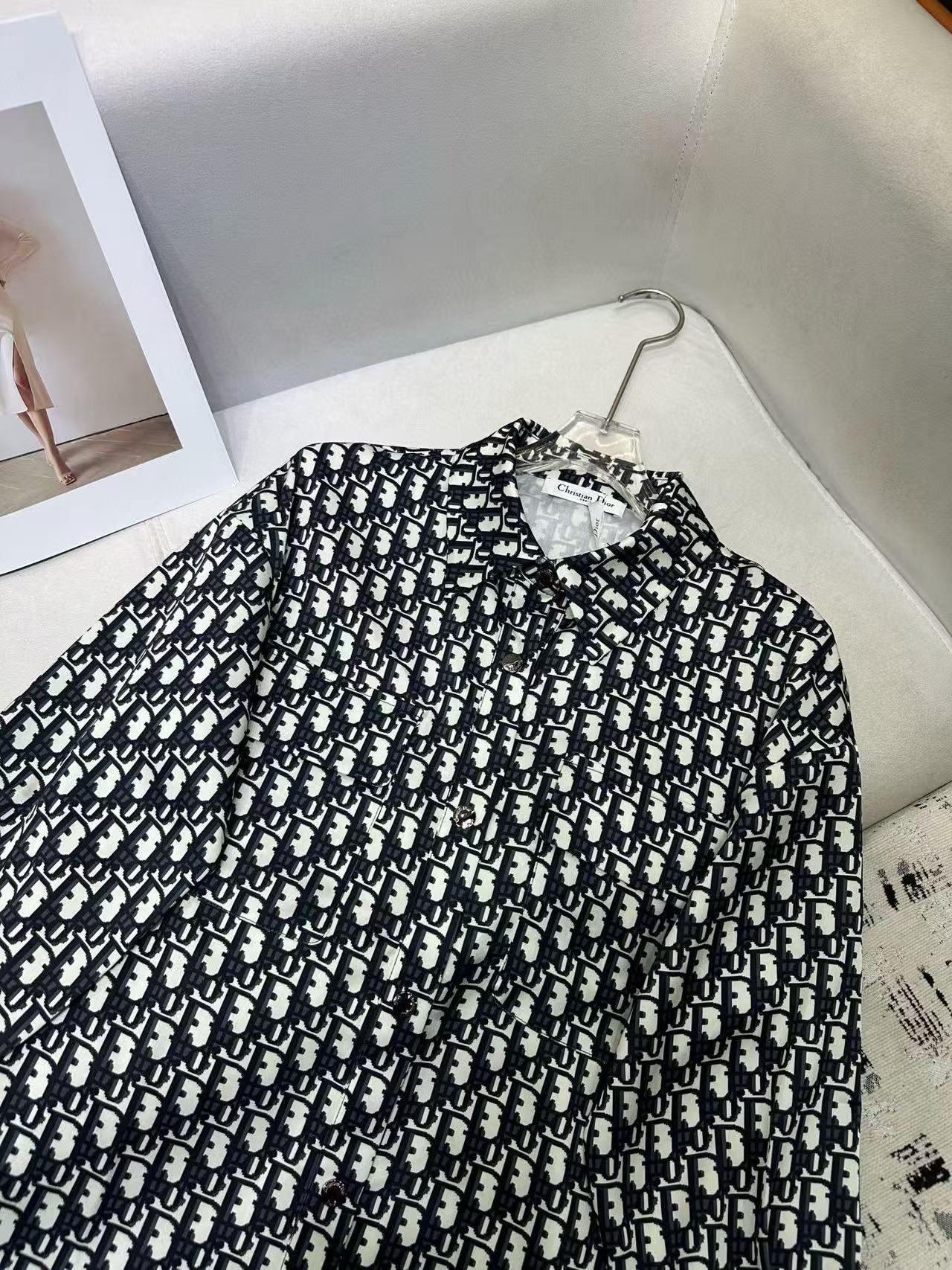 DI0R 高品質アセテートプリントシャツ【50％割引+送料無料】