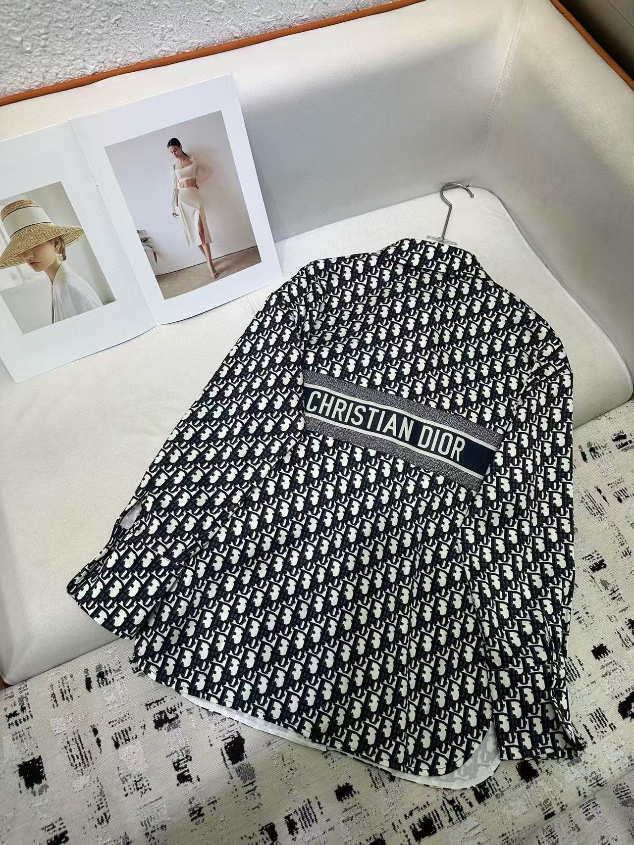 DI0R 高品質アセテートプリントシャツ【50％割引+送料無料】