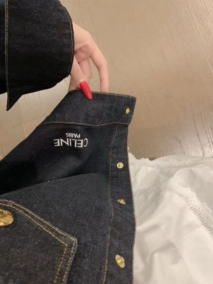 CEL1NE の凱旋門刺繍デニムジャケット【50％割引+送料無料】