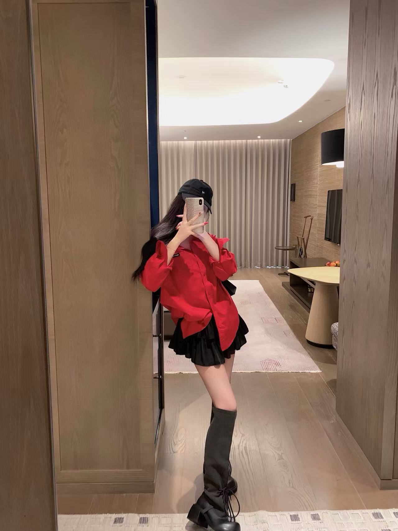 M1U1MU シンプルラペルルーズシャツ【50％割引+送料無料】