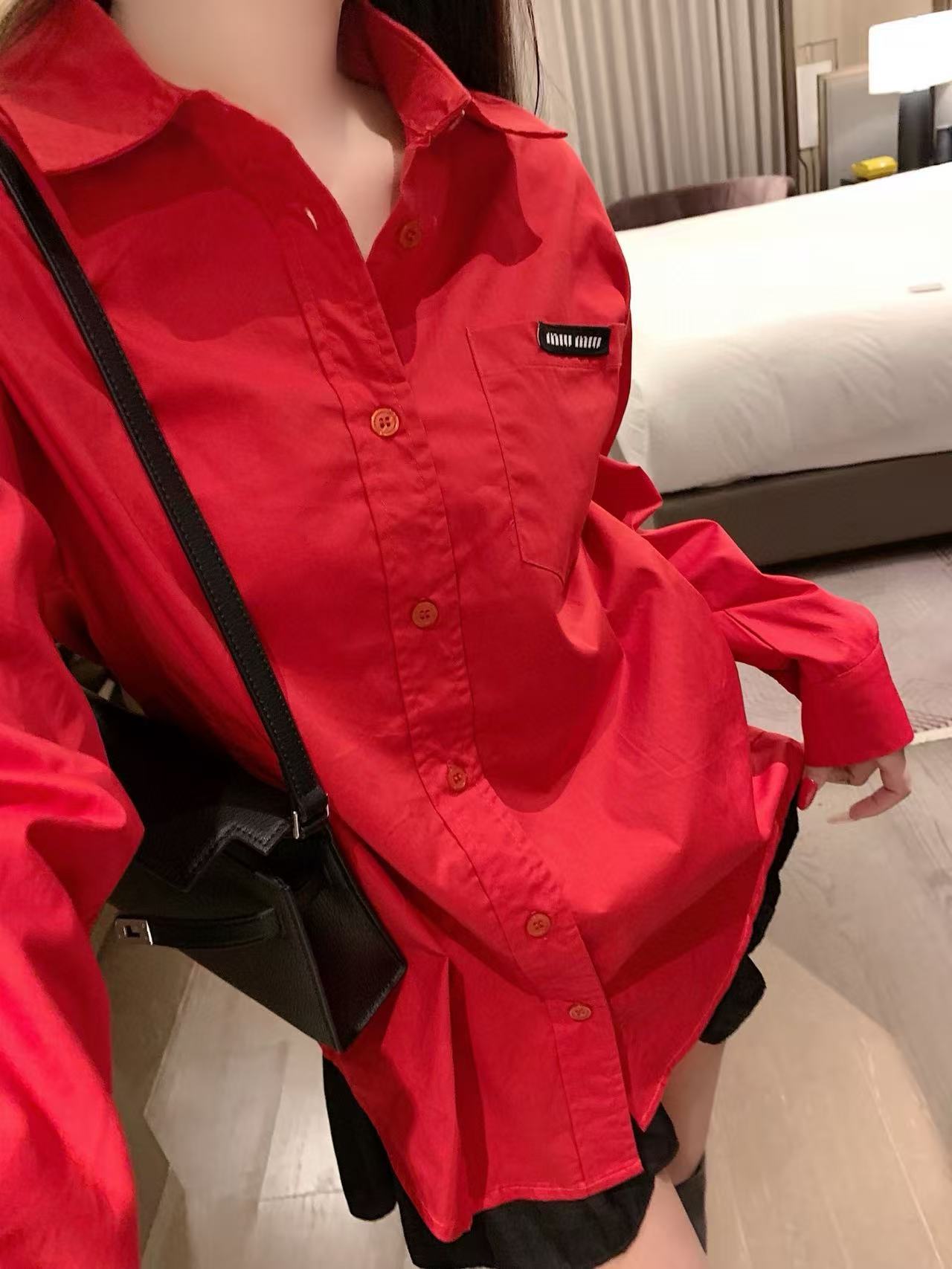 M1U1MU シンプルラペルルーズシャツ【50％割引+送料無料】